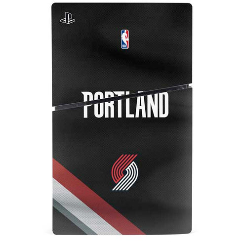 NBA Portland Trail Blazers Jersey PS5 Slim Digital Edition Console Skin